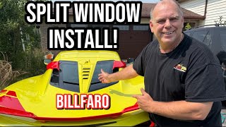 Installing ZR1 Split window for the C8 