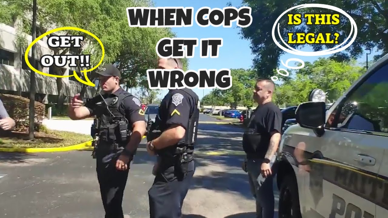 Cop Threatens Arrest For Illegal Trespass - YouTube