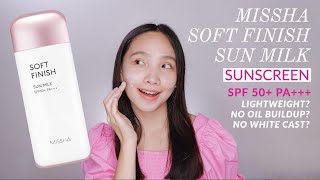 MISSHA SUNSCREEN I ALL AROUND SOFT FINISH SUN MILK  SPF50+/PA+++ REVIEW with Flashback Test screenshot 3