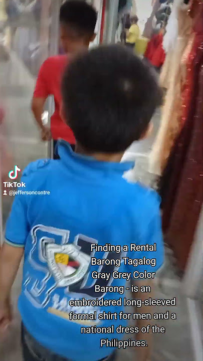 Finding Barong Tagalog Gray color