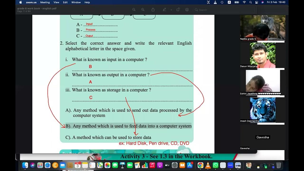 Grade 6 ICT English Medium workbook Chapter 01 - YouTube