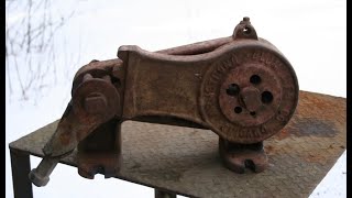 Metal Shear of Restoration (Rebar Shear) full of rust but better than new // ASMR video //