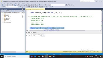 76.BITWISE OPERATORS - AND, OR, NOT ,ASSIGNEMENT OPERATOR IN SQL - TELUGU