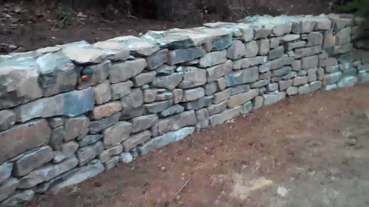 PA Fieldstone Retaining Wall By Chris Orser Landscaping YouTube