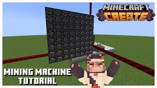 CREATE Mining Machine TUTORIAL | Create Mod 1.20.1 | #tutorial #create #minecraft