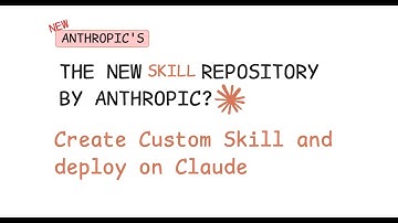 SKILLS BY ANTHROPIC | What is it?? || Create Custom CLAUDE SKILL