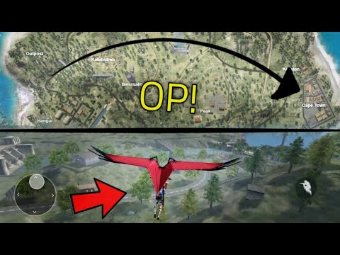 Flying Across The Entire Map With The Glider Update Garena Free Fire