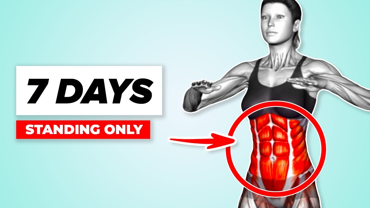 Стройная талия за 7 дней — 10-минутная тренировка дома 🔥