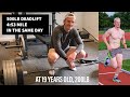 19 YEAR OLD Deadlifts 500lb and runs a 4:53 mile IN THE SAME DAY