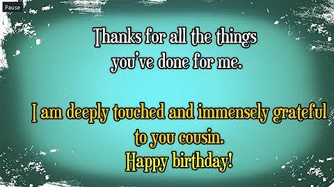 Happy Birthday Cousin || Birthday wishes for Cousin