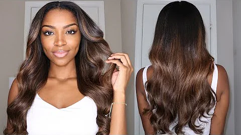 Installing and styling DIY Clip-In Hair Extentions | CurlsQueen Custom Colored Weft Hair