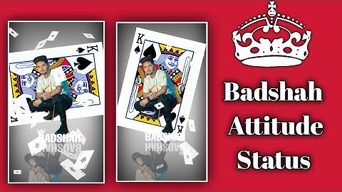 How To Make Awesome Badshah Status Video In Kinemaster ll Badshah  Full Attitude Status Editing lHD