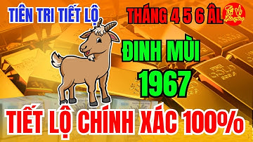 Tuổi Đinh Mùi 1967 Tháng 4 5 6 Âm Lịch 2025 Thần Tài Báo Mộng trúng số bất ngờ | Tử Vi Phương Đông