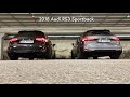 2018 Audi RS3 Milltek Cat-back Exhaust vs OEM Sport Exhaust
