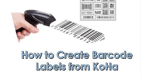 How to Create Barcode Labels from KoHa  - Wednesday Minutes