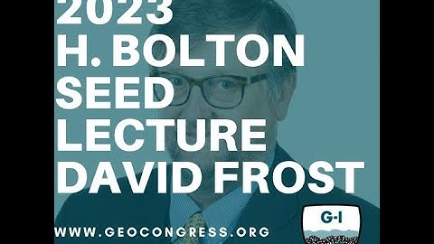 Geo-Congress 2023: H. Bolton Seed Lecture: David Frost: Geotechnical Interface Behavior