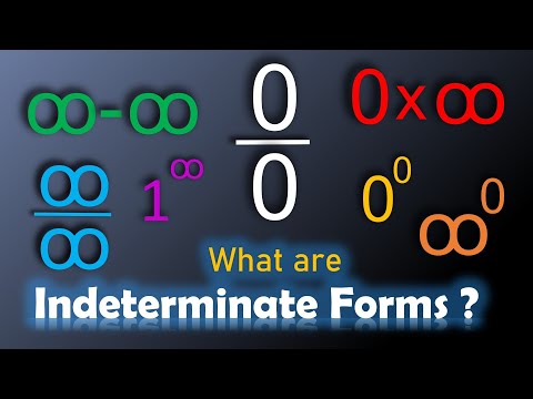 What are Indeterminate forms ? | Meaning of 0/0 | Difference between Undefined and indeterminate