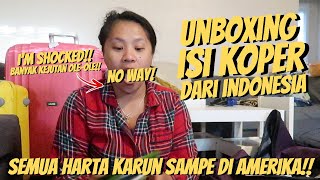 INDONESIA TO TEXAS!! UNBOXING OLE-OLE DI BAWA DARI INDONESIA! BONGKAR HARTA KARUN