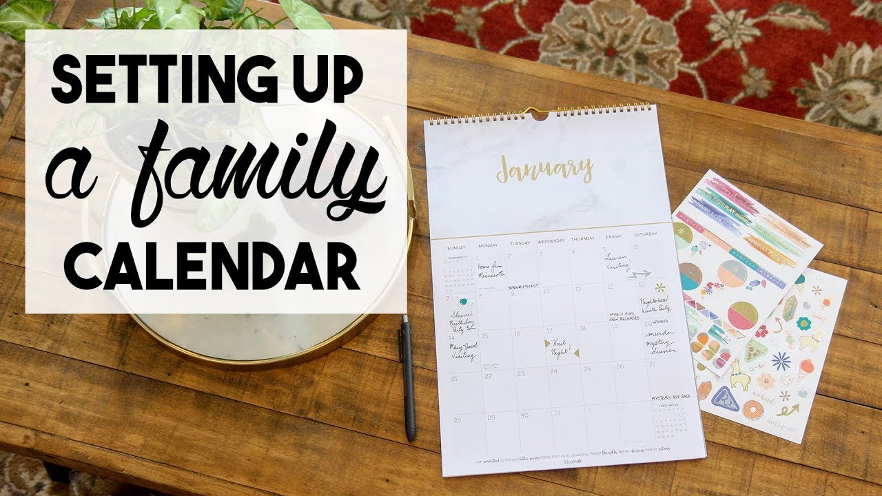 How to Set Up a Family Calendar YouTube