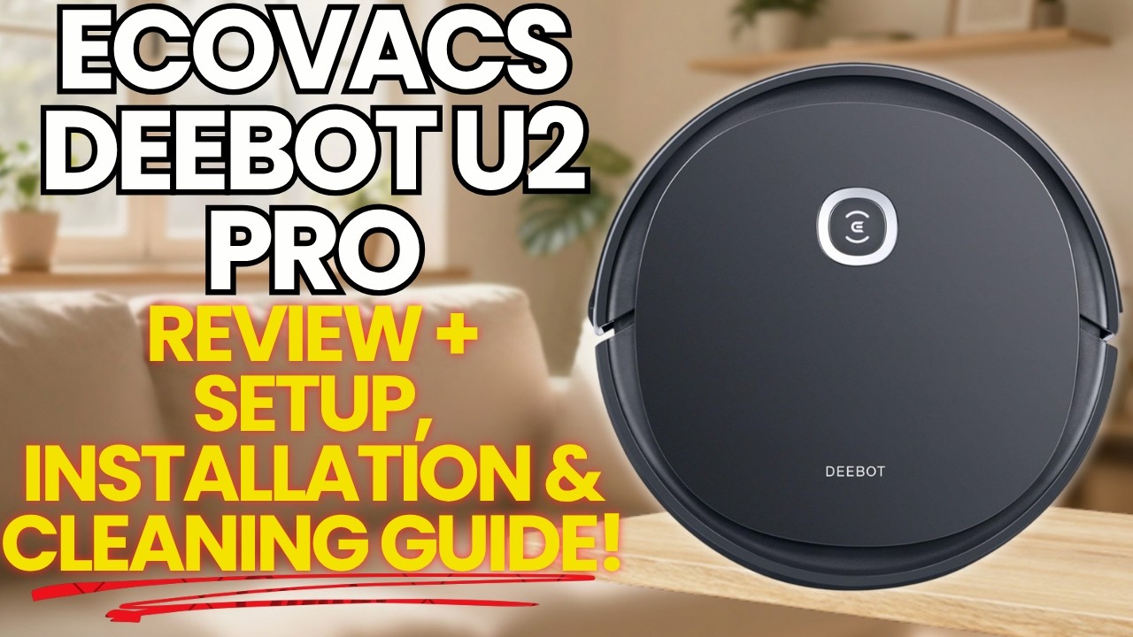ECOVACS DEEBOT U2 Pro 2-in-1 Robotic Vacuum Cleaner Review, Setup