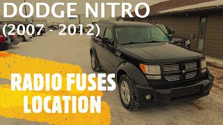 Dodge Nitro - RADIO FUSES LOCATION (2007 - 2012)