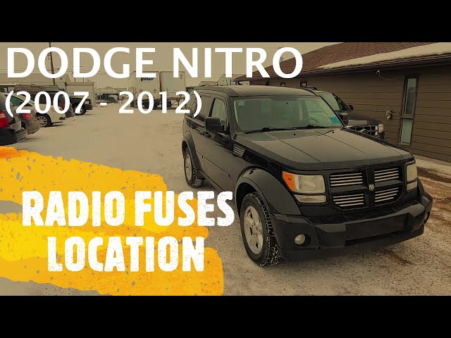 2007 dodge nitro cigarette lighter fuse location Dodge Nitro - RADIO FUSES LOCATION (2007 - 2012)