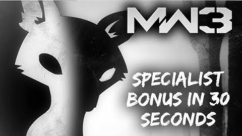 Modern Warfare 3: All Specialist Perks in 30 Seconds