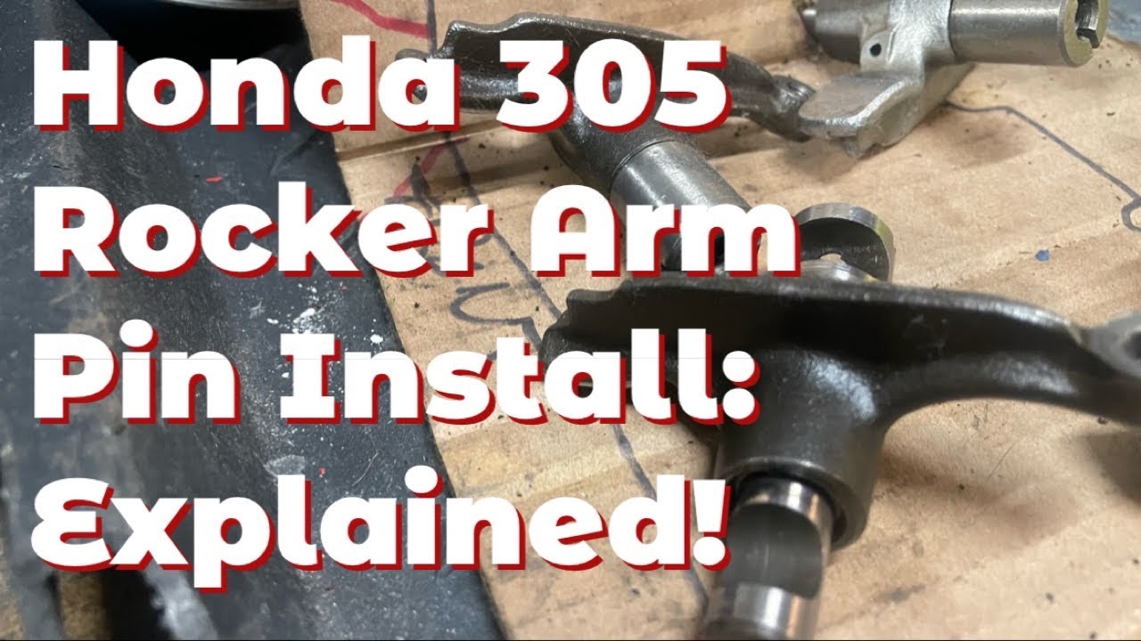 Honda 305 Motorcycle Motor Rocker Arm Pin Installation: EXPLAINED - YouTube