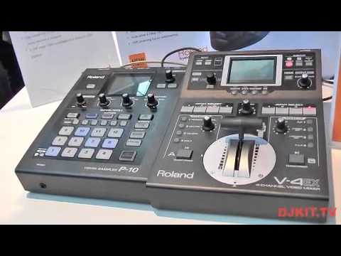 Roland V-4EX 4 Channel Video Mixer @Musikmesse 2013 with DJkit.tv