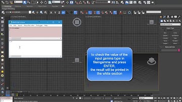 3DS Max set input output gamma