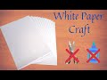 2 Easy and Cheap White Paper Craft Ideas without glue and scissor |DIY Craft |Paper Craft| Tutorial