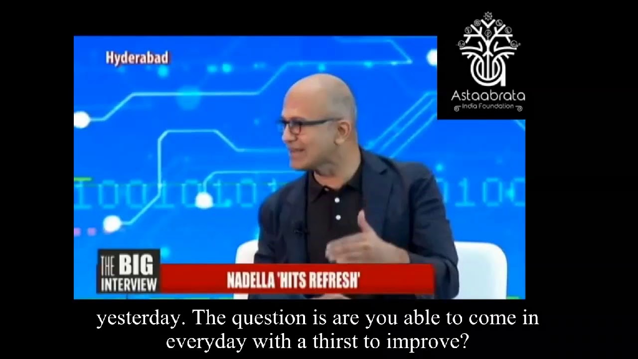 Inspiring Speech By Satya Nadella