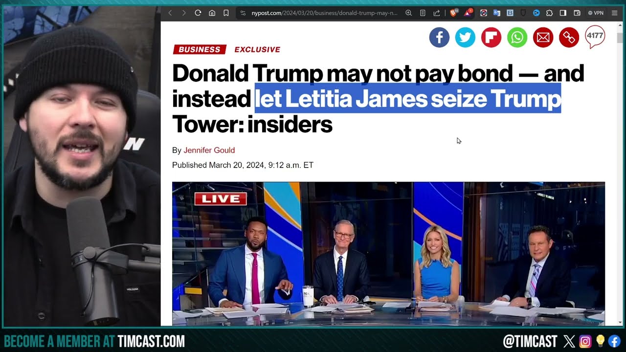 Trump May SURRENDER Trump Tower To Letitia James, Communists Have Taken Over NYC, 2024 IS THE END