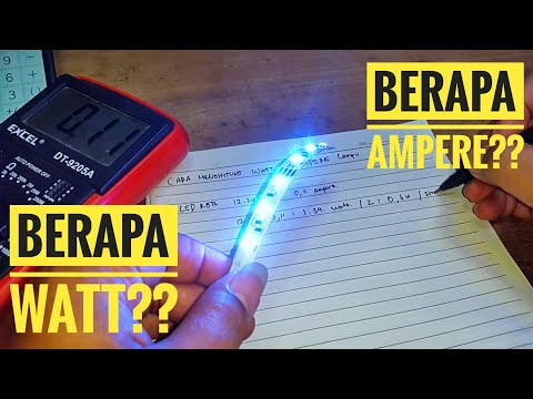 Menghitung watt dan ampere lampu led