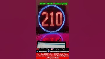 ESP32 P10 RGB LED Matrix panel  Multiple panels || How to connect a P10 RGB LED Matrix with ESP32