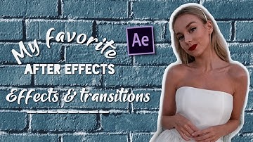 My favorite effects and  transitions || AE tutorials [after effects] badass & cute