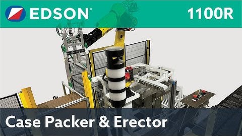 Edson 1100R Case Packer & Robotic Case Erector for Food Service Disposables