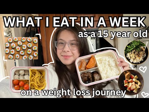 WHAT I EAT IN A WEEK as a 15 YEAR OLD on a WEIGHT LOSS JOURNEY