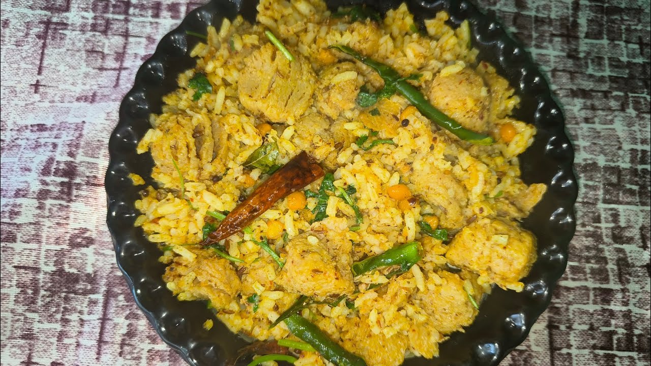 Minapappu soya rice in telugu/మినపప్పు సోయా rice తెలుగు లో