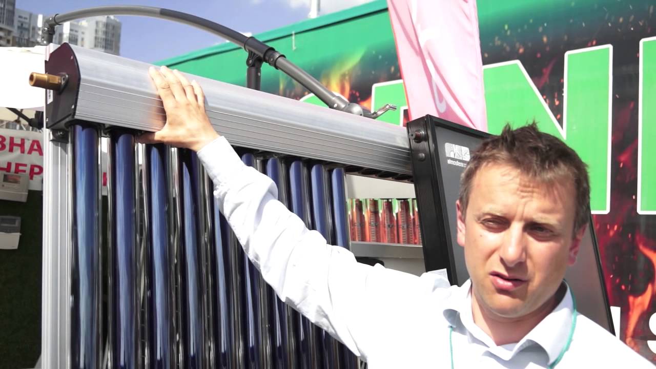 Солнечный вакуумный коллектор АТМОСФЕРА СВК Nano - YouTube