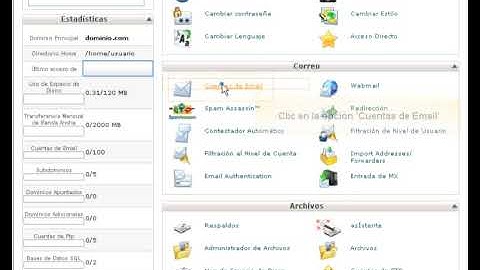 Tutorial cPanel - Como crear una cuenta correo electrónico (Email)