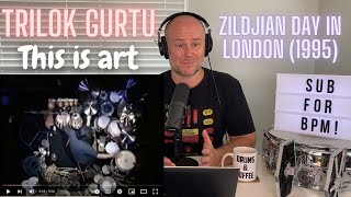 Drum Teacher Reacts: TRILOK GURTU | Zildjian Day in London (1995)