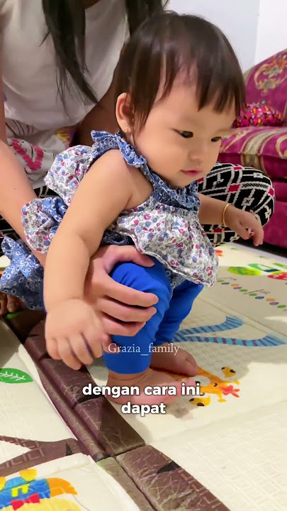 Cara bayi supaya bisa duduk jongkok #parenting #parentingtips #tumbuhkembanganak #graziafamily