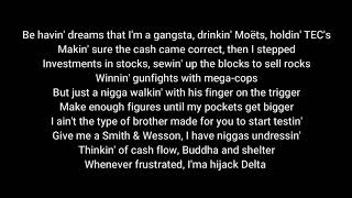 Video thumbnail of "Nas - N.Y State of mind (Lyrics)"