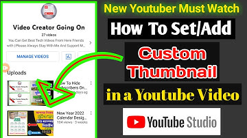 How To Set/Add Thumbnail in Youtube Videos On Android Using Youtube Studio 🤔 | How To Set Thumbnail🤔