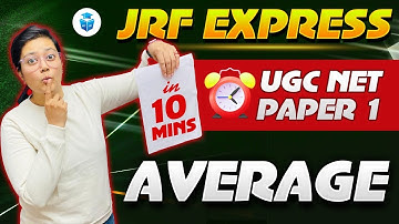 UGC NET Paper 1 Maths | Average by Aditi Mam | Paper 1 in 10 Mins