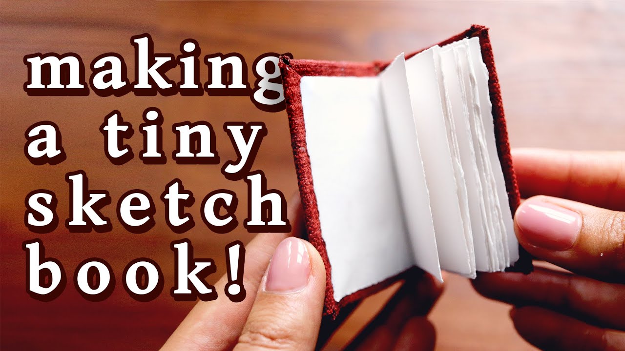 How to make a mini sketchbook to help keep you drawing! #arttip #artti