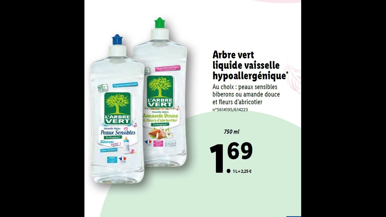 Arbre Vert Liquide Vaisselle Peau Sensible Biberon 750ml