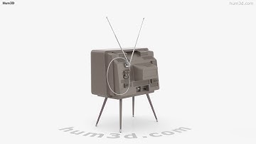 Retro TV 3D model by 3DModels.org