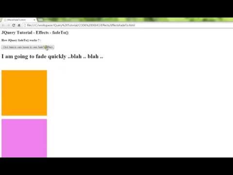FADETO METHOD JQUERY EFFECTS DEMO